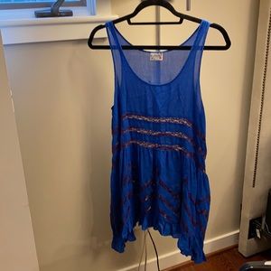 Free People Voile and Lace Trapeze Slip